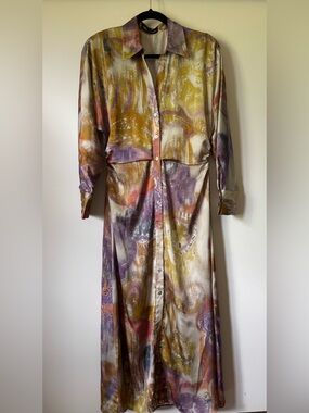 Zara Water-Colour Dress